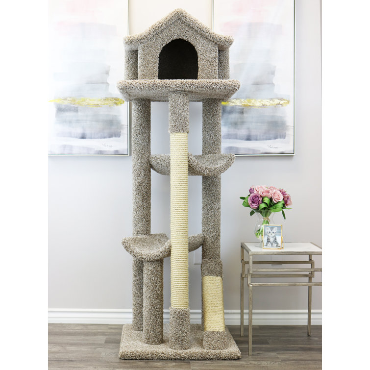 New Cat Condos 66" Solid Wood Cat Tree & Reviews Wayfair.ca